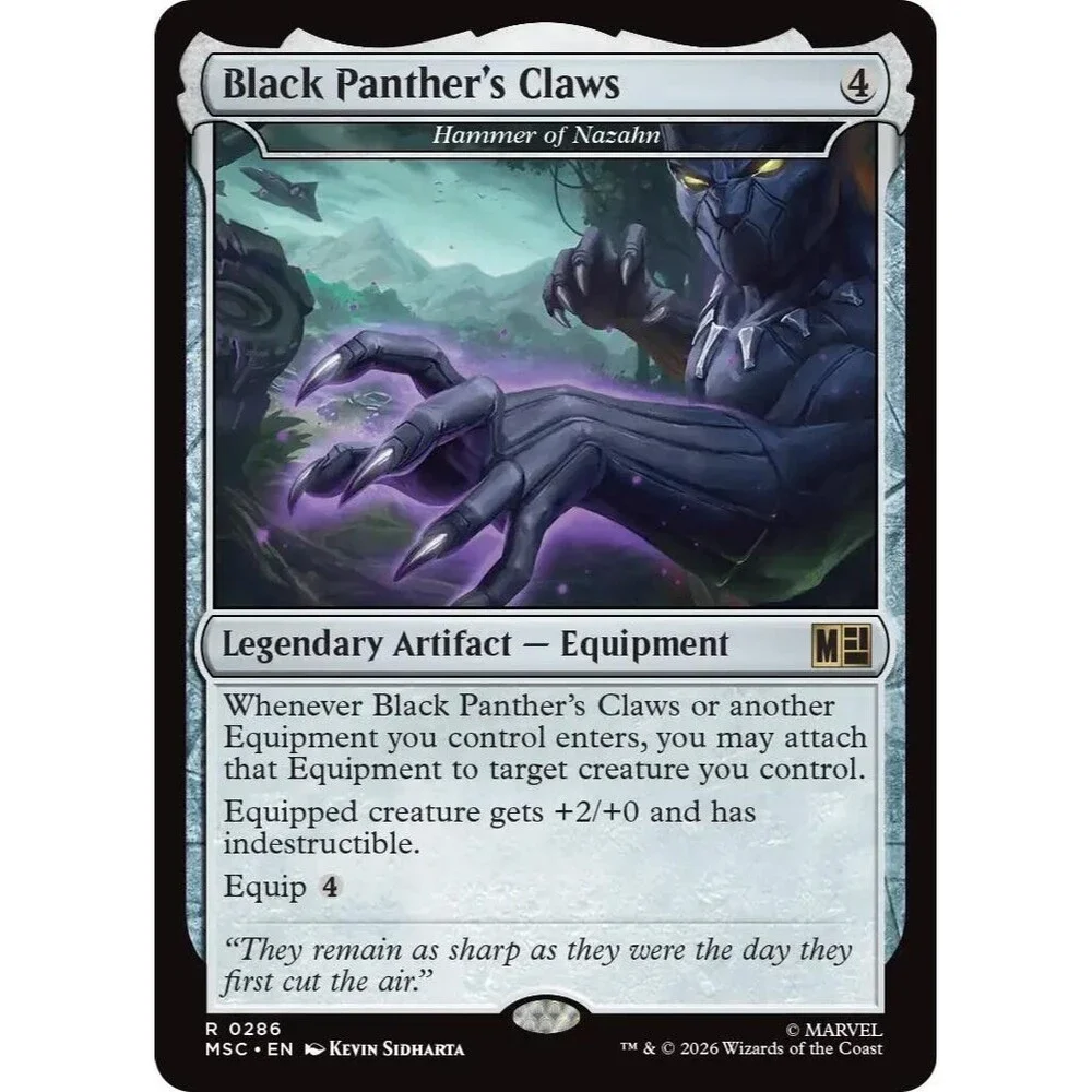 Black Panther's Claws - Hammer of Nazahn | MSC | 286 | NM/Rare | 033-MSC-R